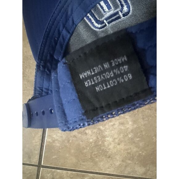 Travis Mathew Flexfit Puff Logo Blue Golf Baseball Cap Hat L-XL - Picture 4 of 4